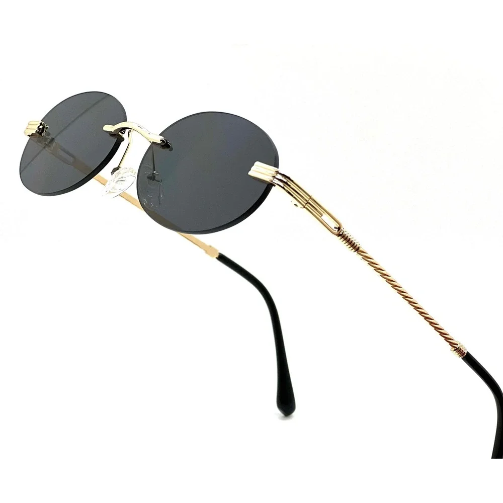 Men Sunglasses Outfit Sleek Frameless Sun Protection Luxurious Touch Rapper 2026